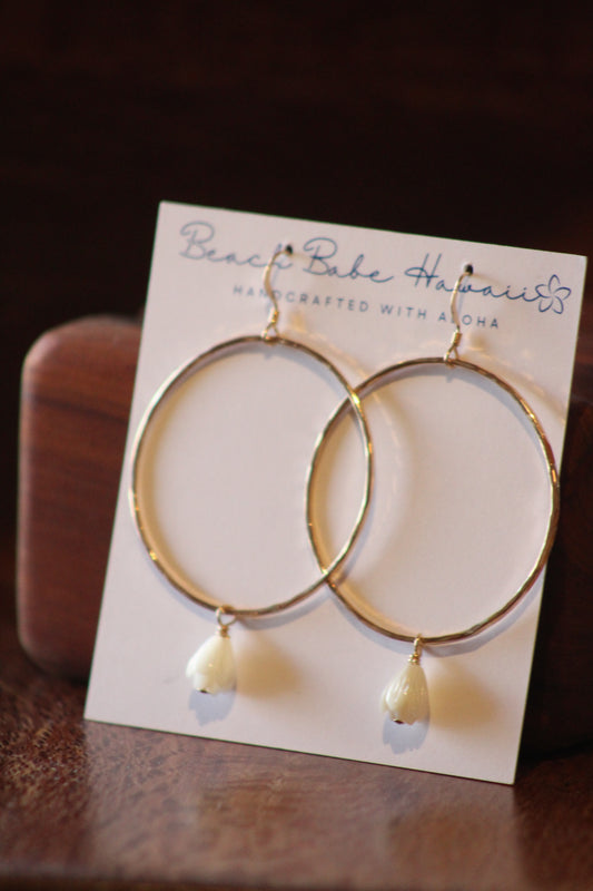 Pikake Hoop Earrings