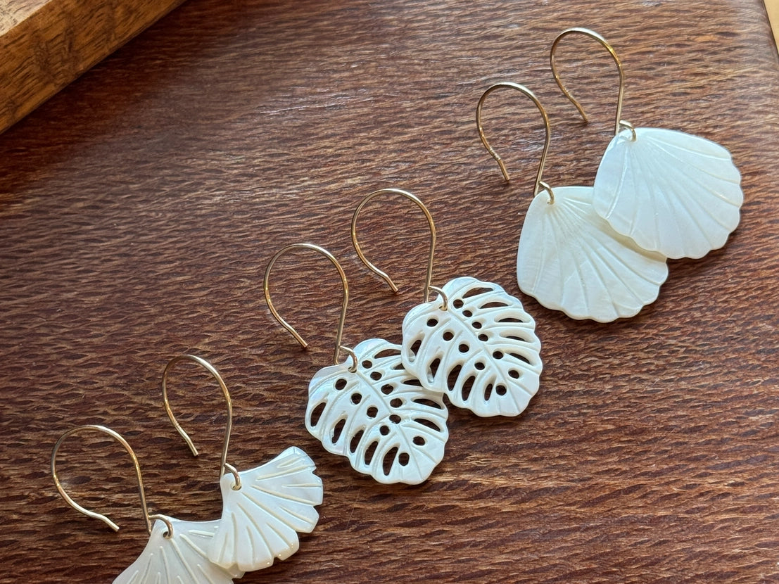 Monstera Earrings