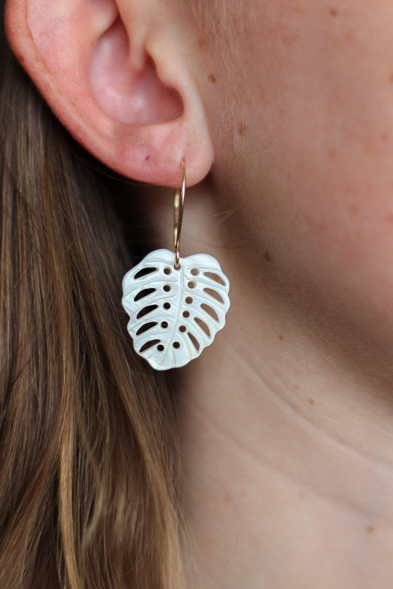 Monstera Earrings