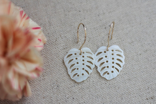 Monstera Earrings